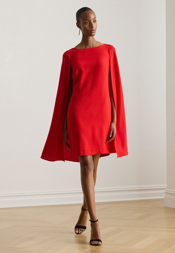 Lauren Ralph Lauren CAPE GEORGETTE COCKTAIL DRESS