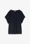 TOM TAILOR TOM TAILOR T-SHIRT T-SHIRT MIT RAFFUNGEN - Basic T-shirt - sky captain blue