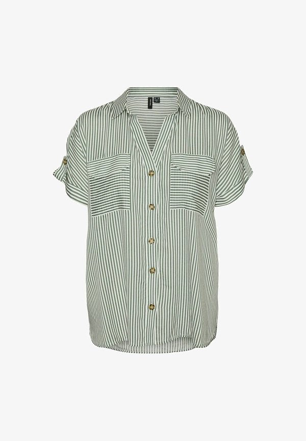 Vero Moda VMBUMPY - Button-down blouse - grün