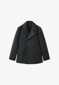Mango Classic coat - mottled grey
