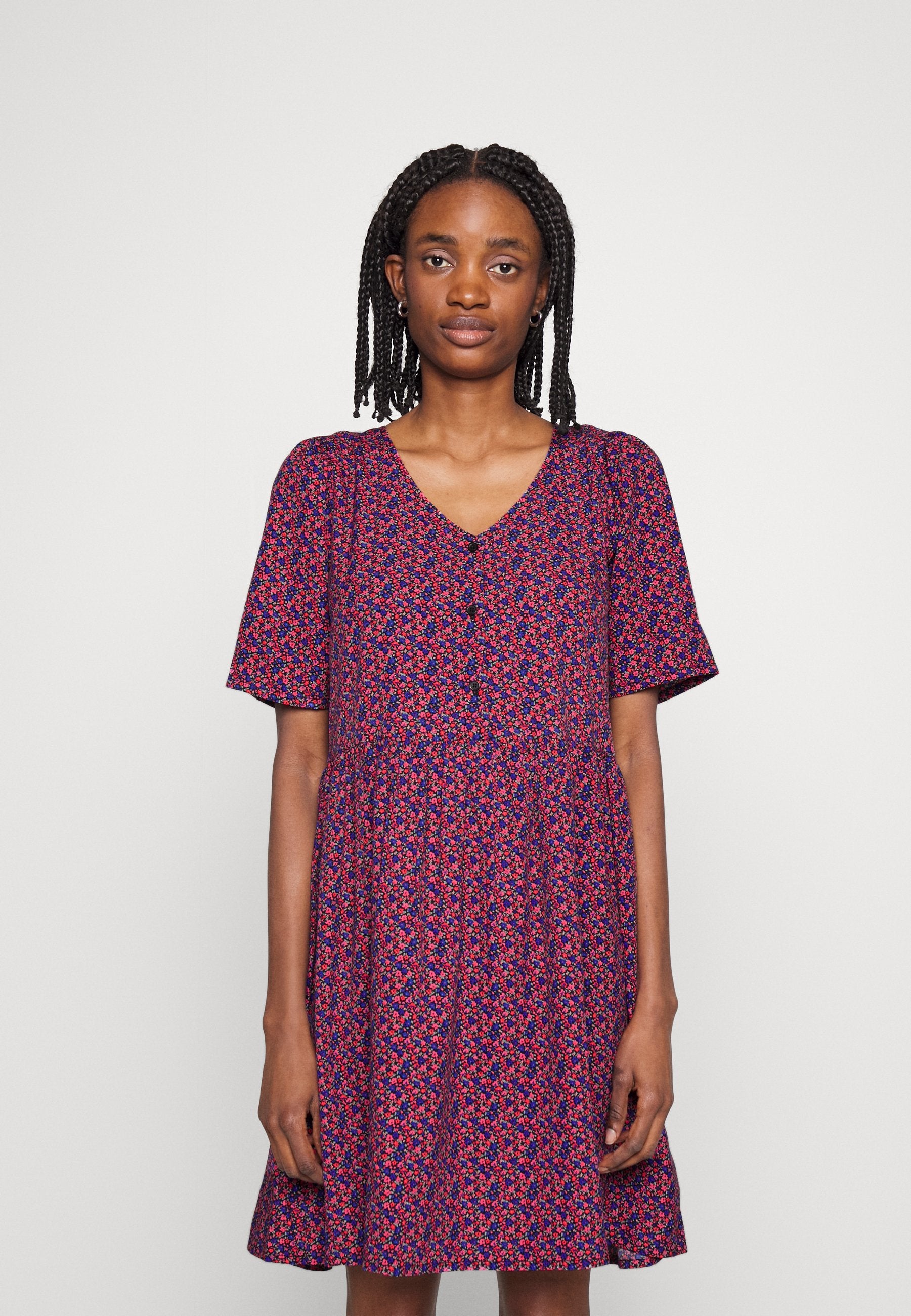 JDY JDYLULU SHORT BUTTON DRESS