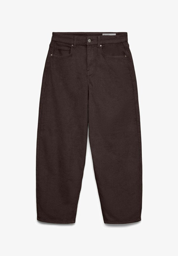Vero Moda TROUSERS VMBILLIE HIGH RISE TROUSERS - Trousers - chocolate torte