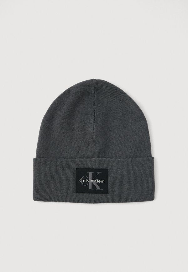 Calvin Klein MONOLOGO PATCH UNISEX - Beanie - gray