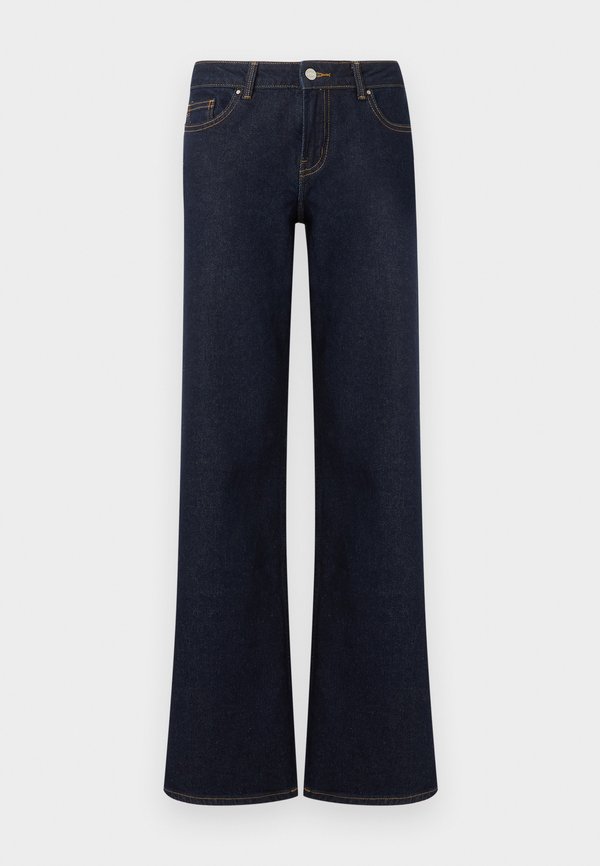 ONLY Wide-fit ONLJUICY low waist Straight Fit - Wide Leg - dark blue denim