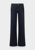 ONLY Wide-fit ONLJUICY low waist Straight Fit - Wide Leg - dark blue denim