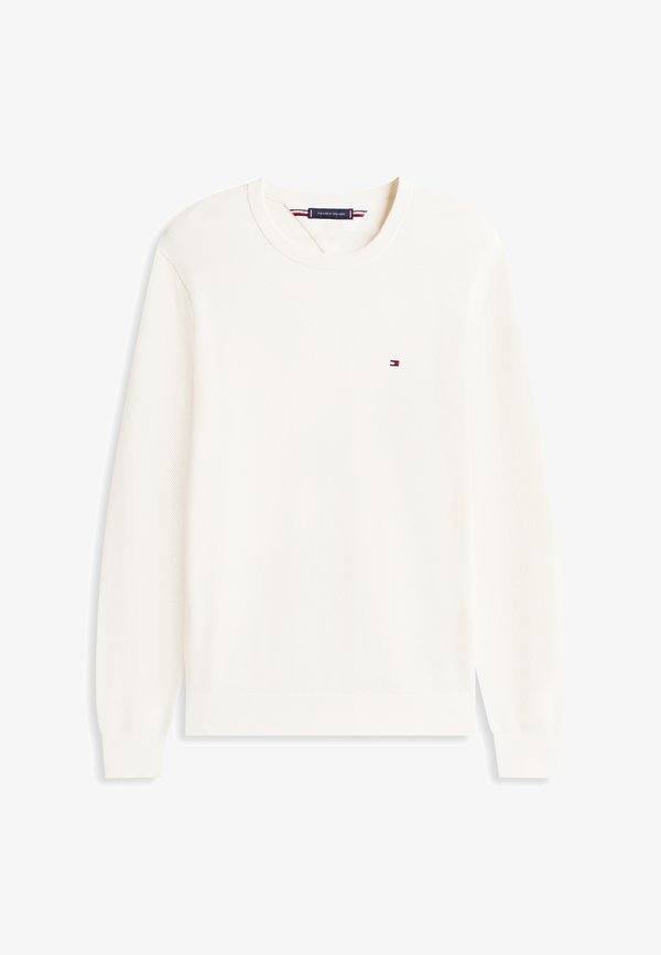 Tommy Hilfiger ESSENTIAL STRUCTURE CREW NECK - ELEVATED ESSENTIALS - Jumper - white