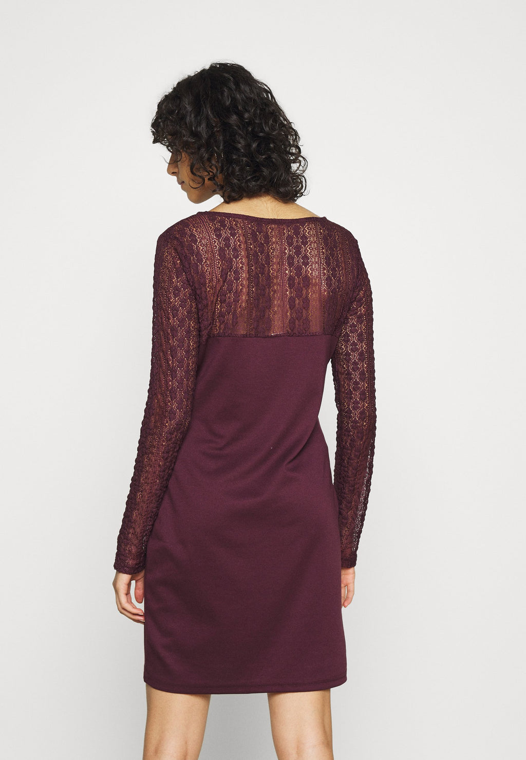 VILA VIJENNIE V NECK MIXED DRESS