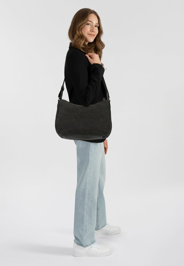 TOM TAILOR YARA HOBO BAG S - Cross body bag - black