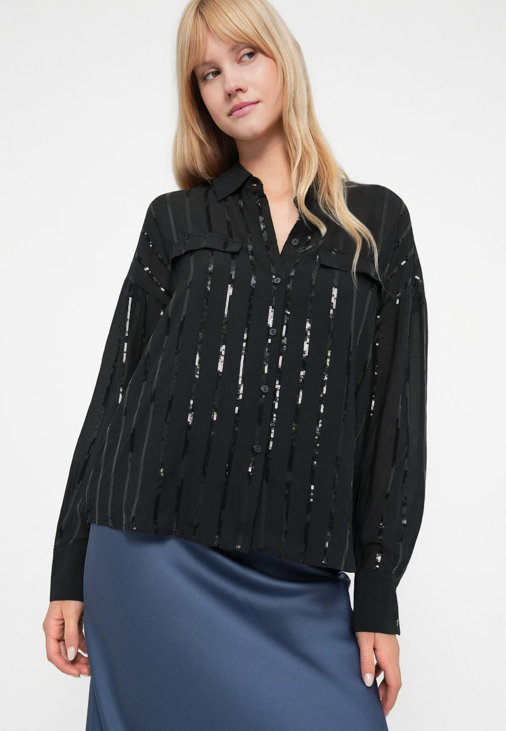 VILA VILOVANA STRIPE SHIRT