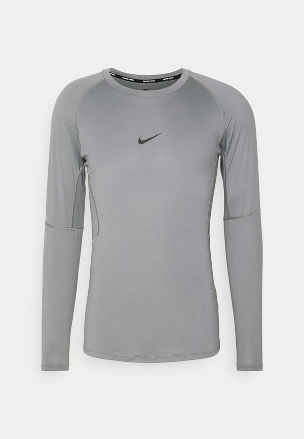 Nike Performance M NP DF TIGHT TOP LS - Long sleeved top - smoke grey/black)