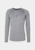 Nike Performance M NP DF TIGHT TOP LS - Long sleeved top - smoke grey/black)