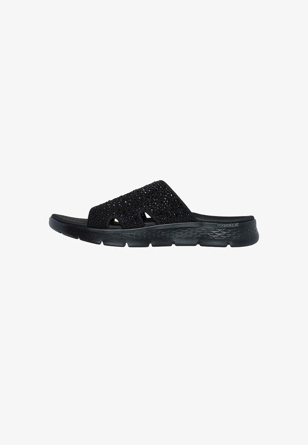 Skechers GO WALK - GLITZ - Mules - black