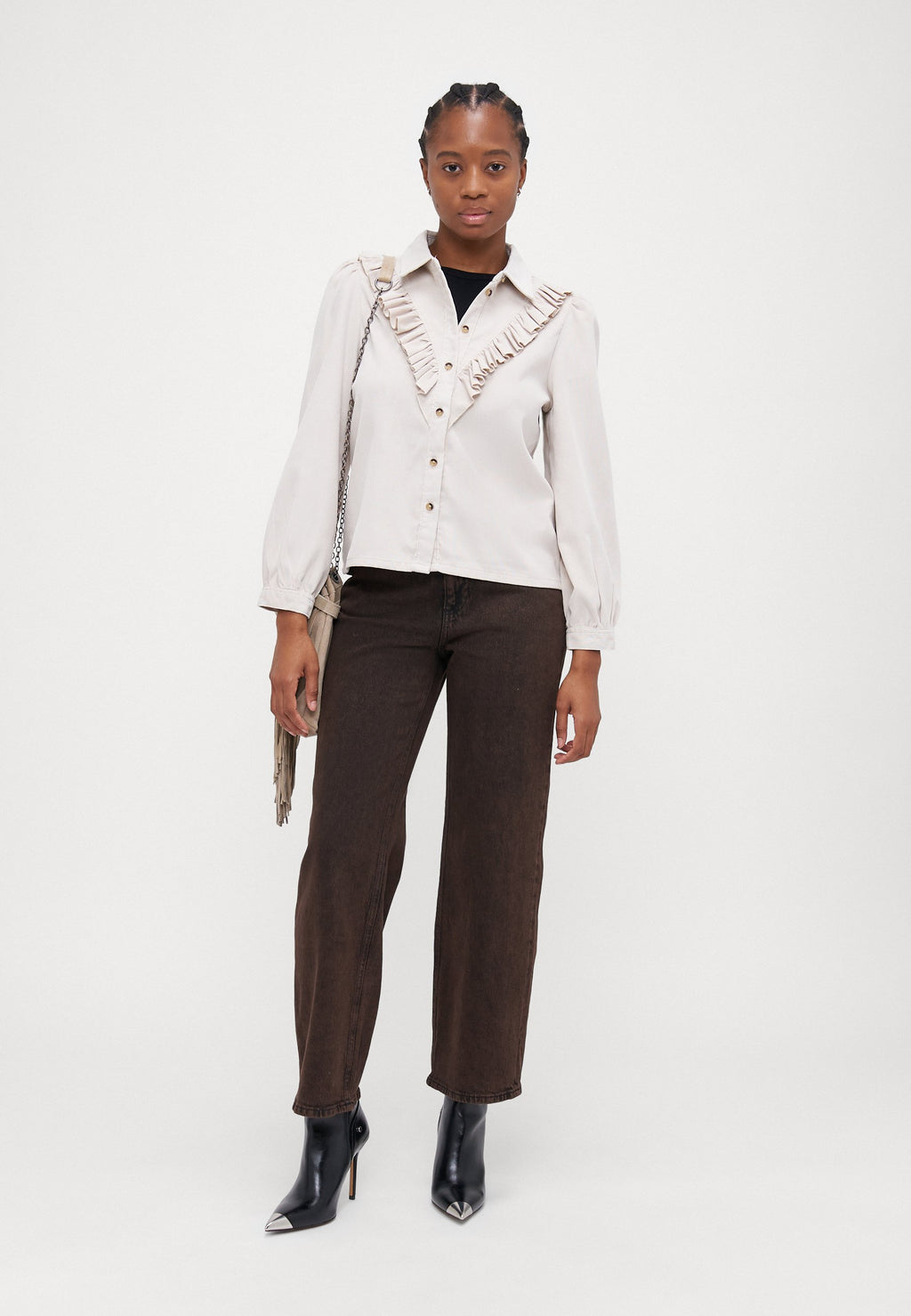 ONLMARIKE FRILL SHIRT Media 2