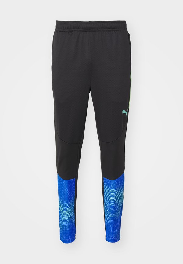 Puma INDIVIDUALFINAL TRAINING PANTS - Tracksuit bottoms - black/fizzy apple