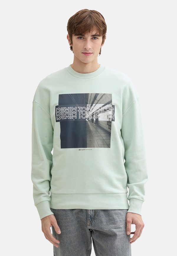 TOM TAILOR Sweatshirt - hellgrün