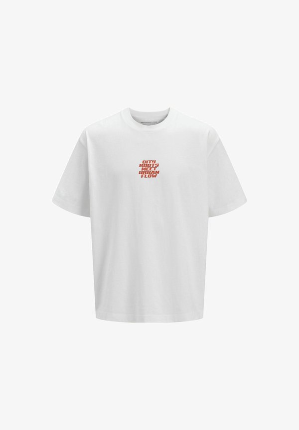 Jack & Jones Backprintet - Print T-shirt - bright white