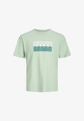 Jack & Jones T- - Print T-shirt - aqua gray
