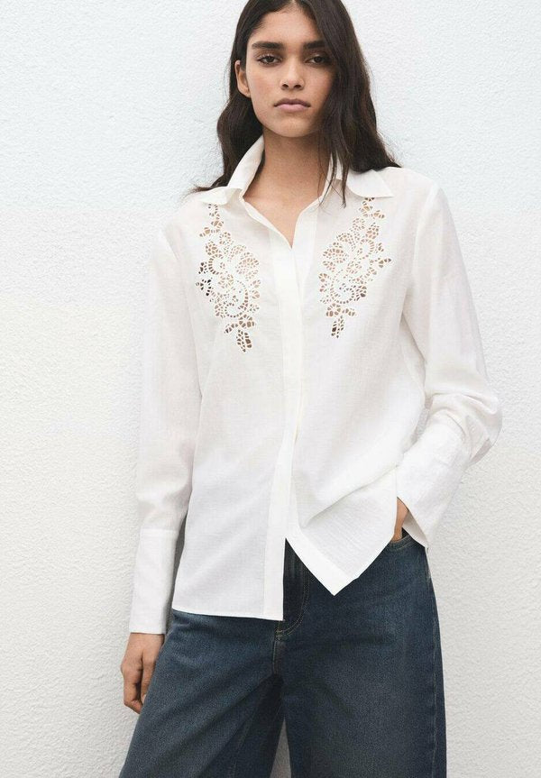 Mango Button-down blouse - off-white