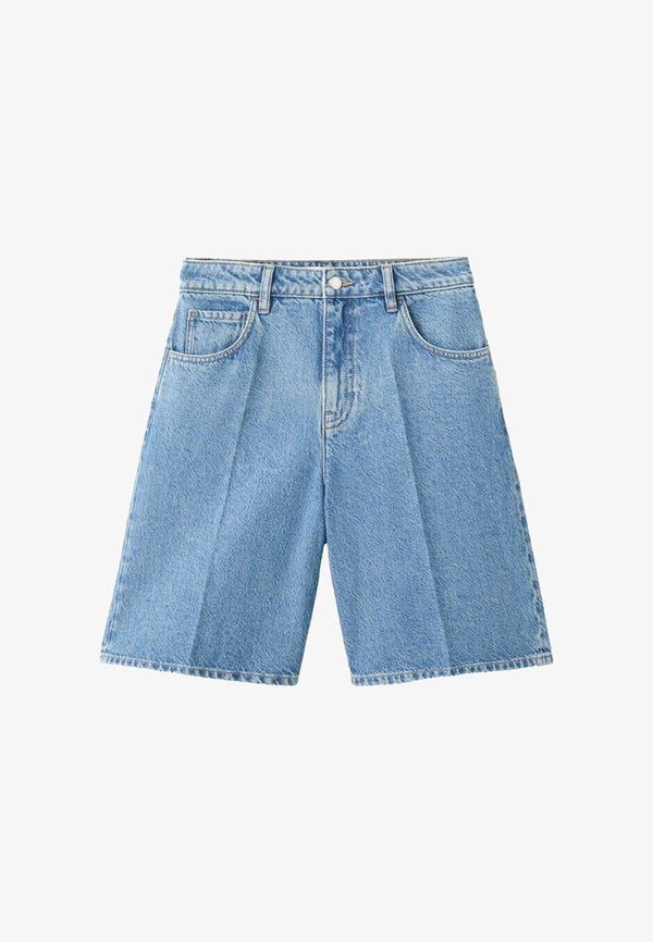 Mango ADULT - Denim shorts - blue