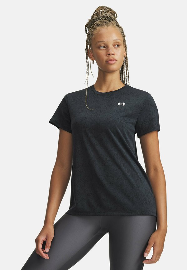 Under Armour TECH PIXELATE - Sports T-shirt - black