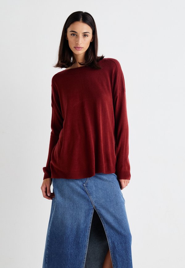 ONLY ONLAMALIA BOATNECK  - Jumper - syrah