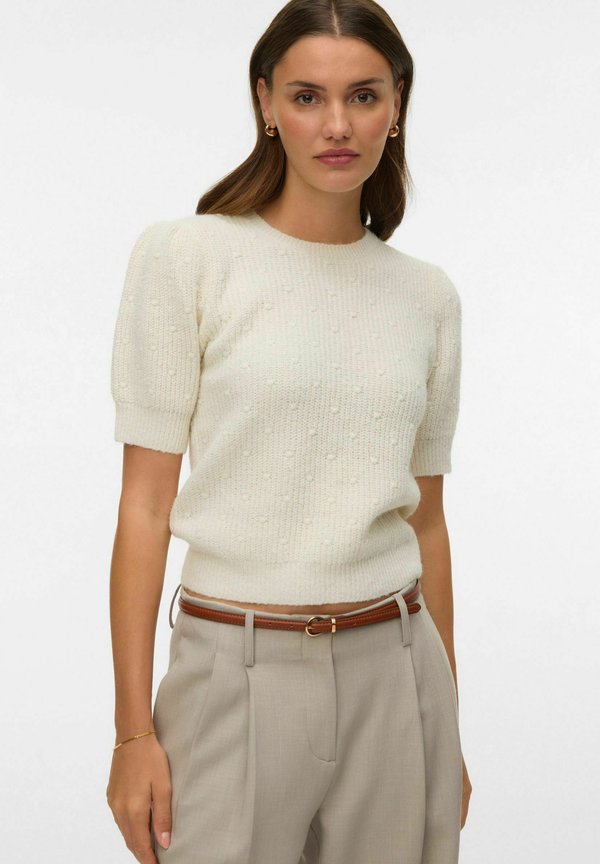 Vero Moda Knitted VMGENIUS Knitted - Basic T-shirt - birch
