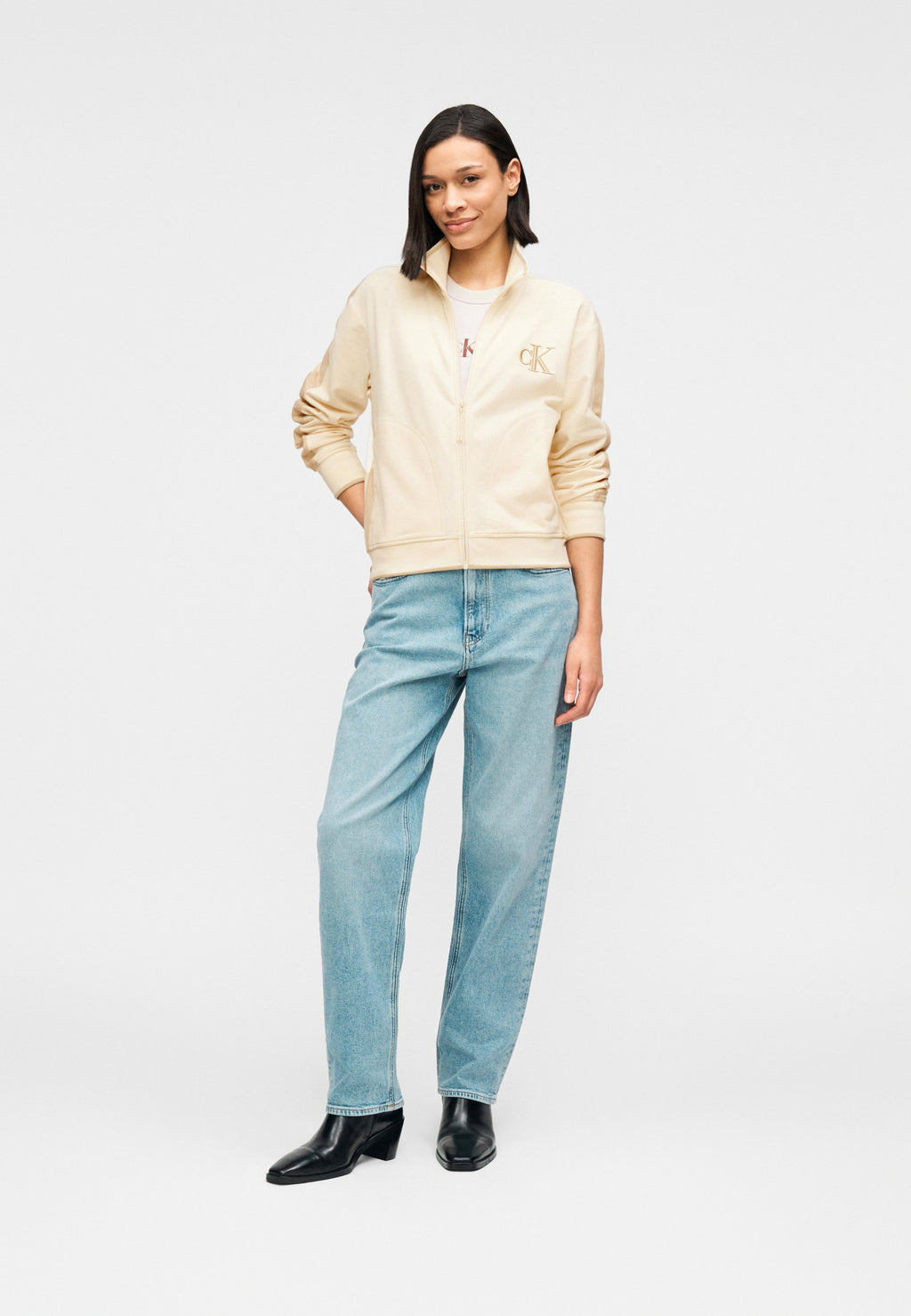 Calvin Klein Jeans LS STRETCH TERRY FZ TRACK JACKET