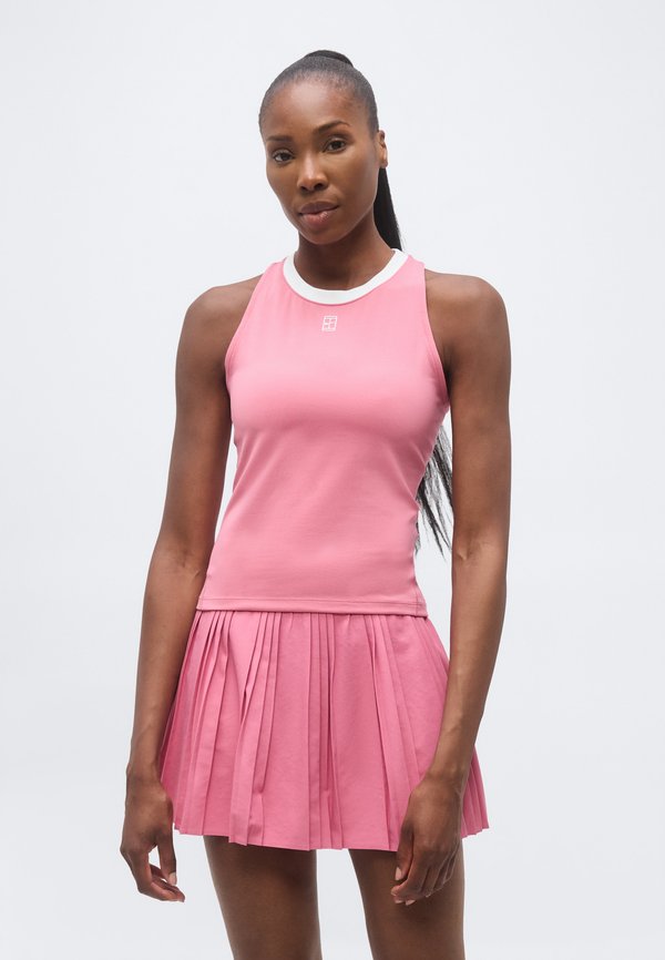 Nike Performance TANK - Top - peony/white