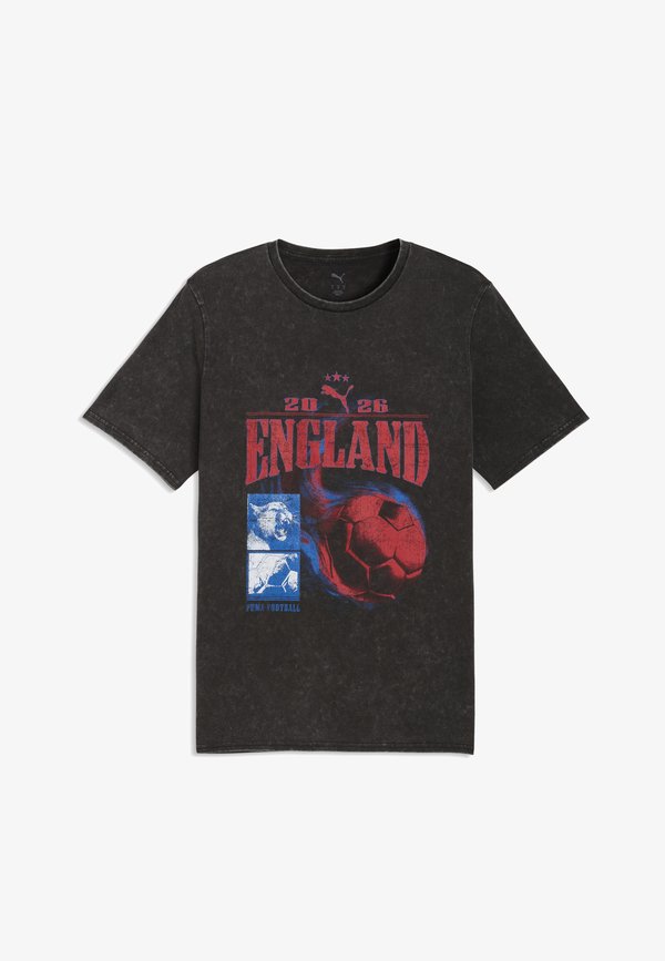 Puma FANPACK 90S TEE GERMANY - Print T-shirt - black- team royal