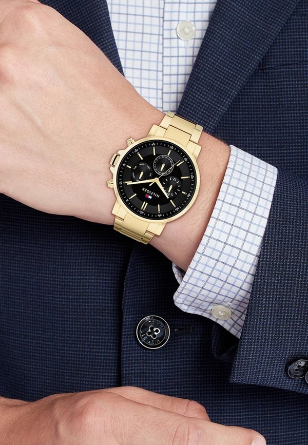 Tommy Hilfiger Chronograph watch - gold coloured black