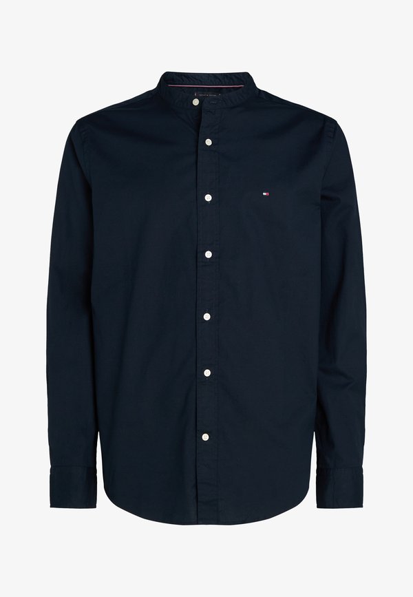 Tommy Hilfiger TH FLEX REGULAR FIT GRANDAD COLLAR SHIRT - Shirt - desert sky