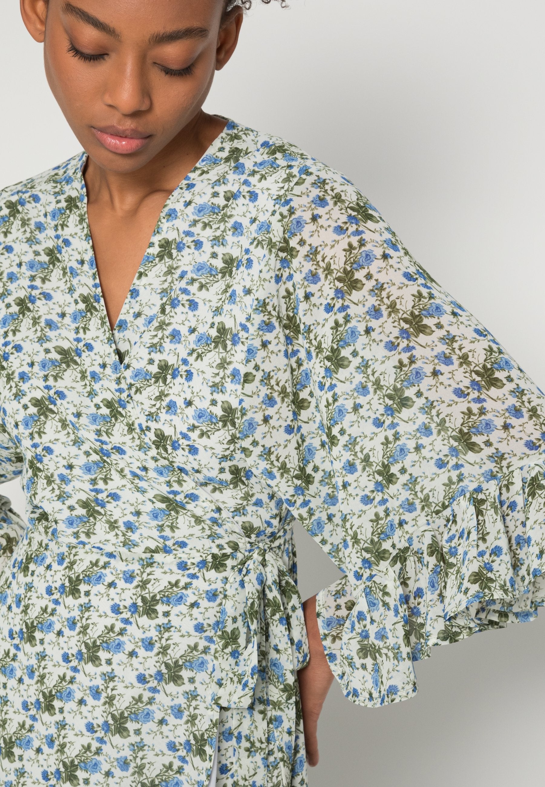 Colourful Rebel ALICE FLOWER WRAP DRESS
