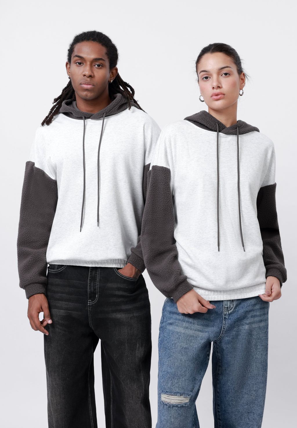 YOURTURN BORG HOOD AND SLEEVES UNISEX