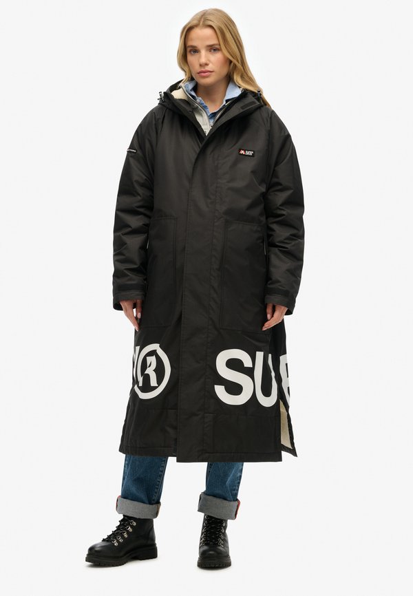 Superdry & Co Winter coat - black white