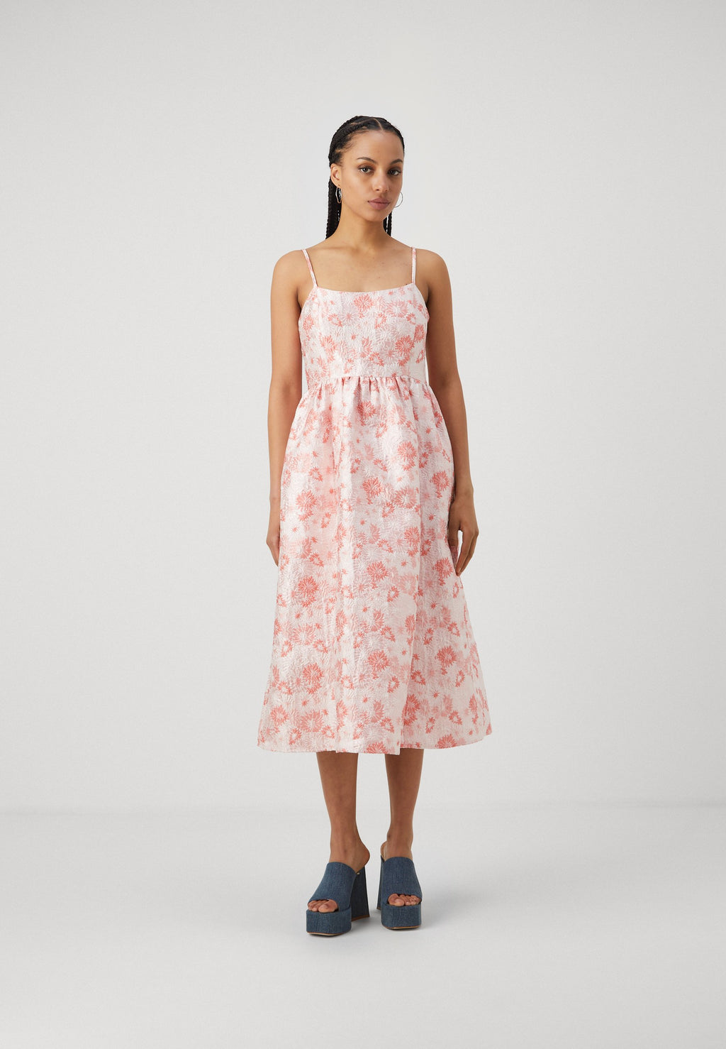 Selected Midi Floral jacquard