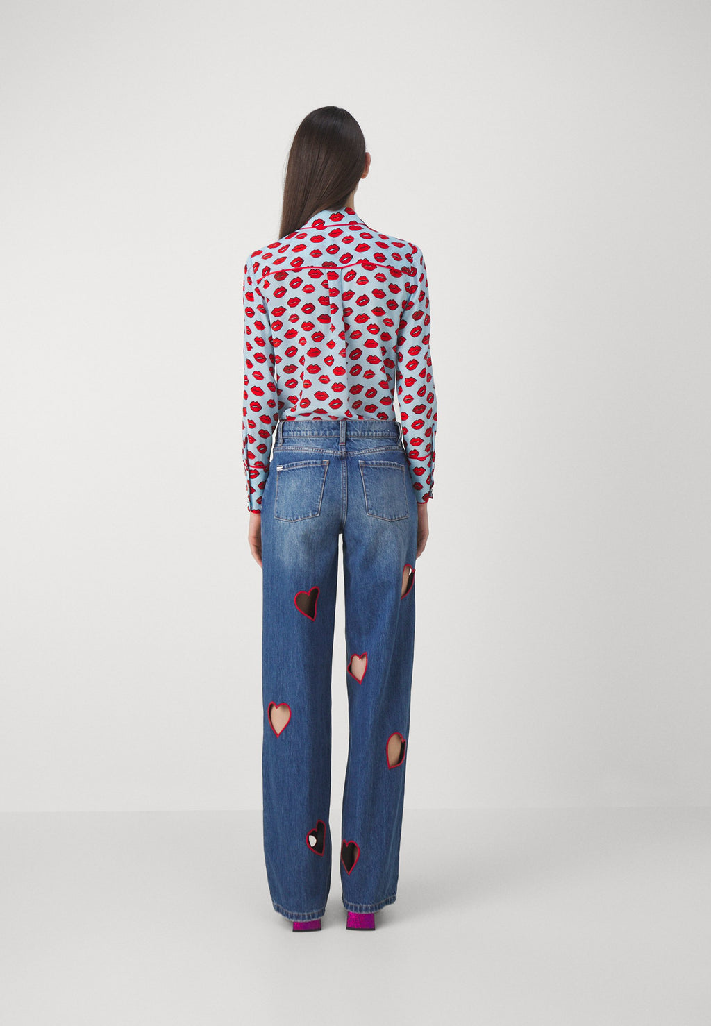 Alice + Olivia KARRIE HEART CUTOUT
