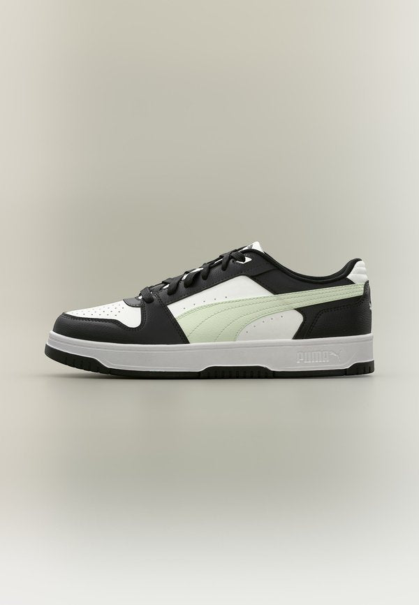 Puma REBOUND SLAM LO UNISEX - Trainers - puma black/sage glow/puma white