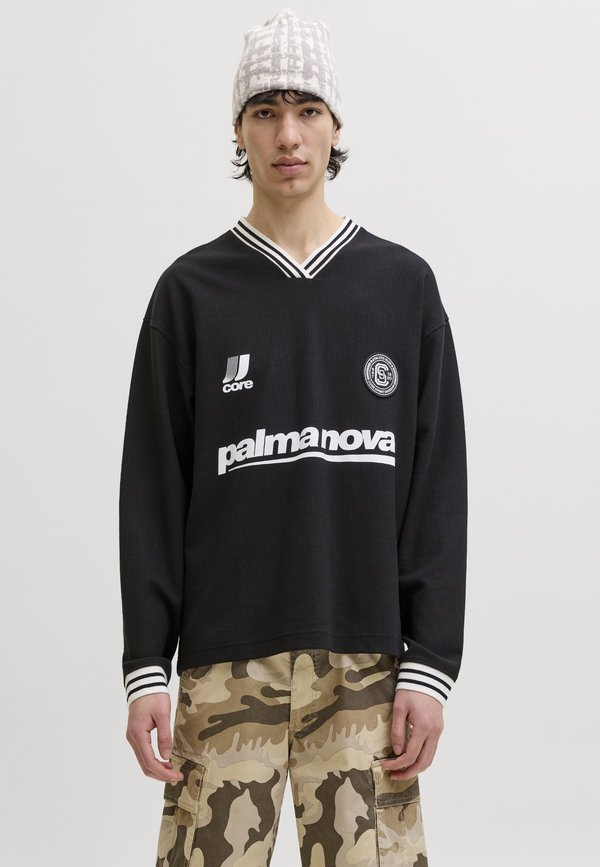 Jack & Jones CLUB FOOTBALL CREW NECK - Sweatshirt - black