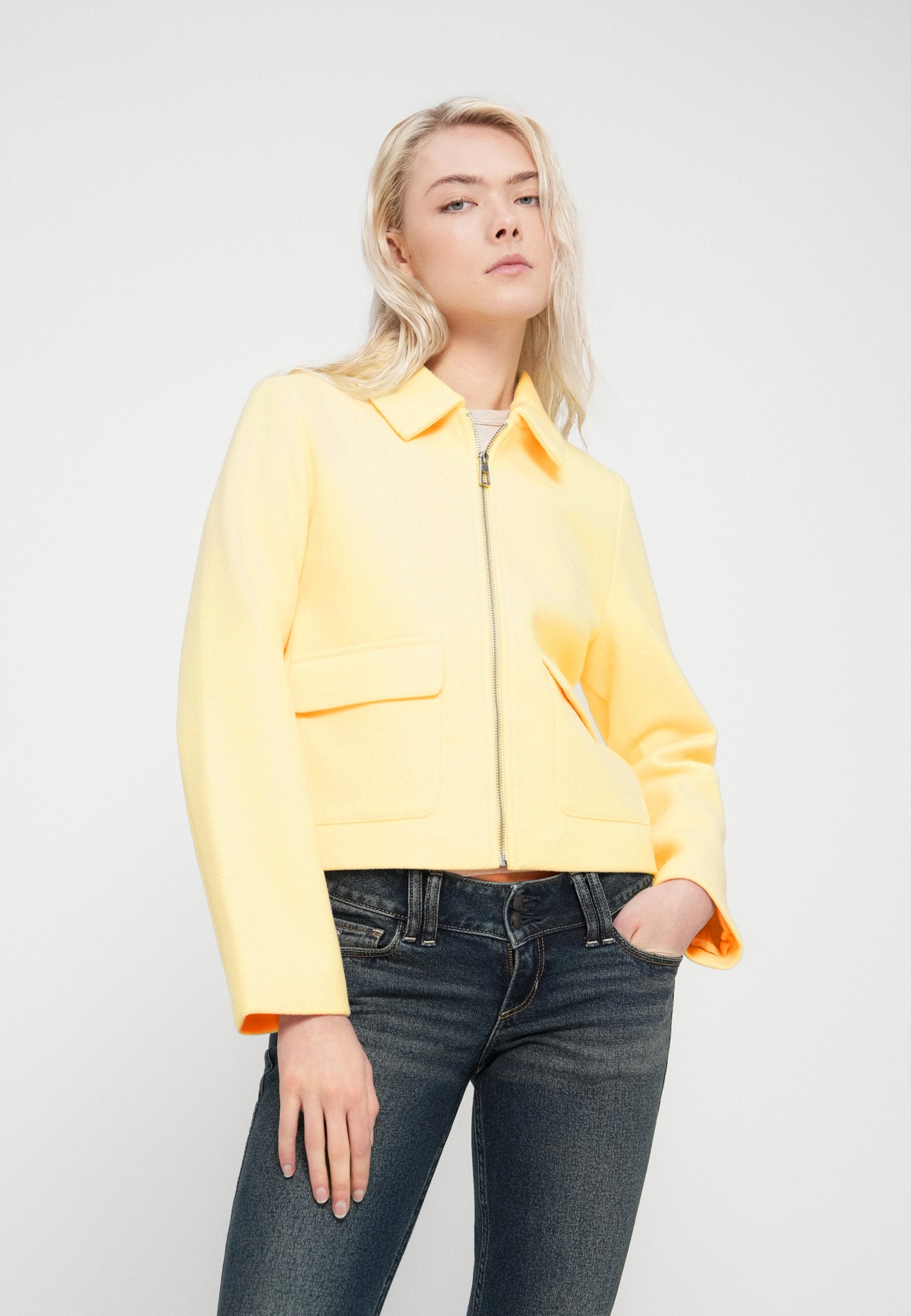 ONLY ONLVELA ZIP SHORT JACKET OTW