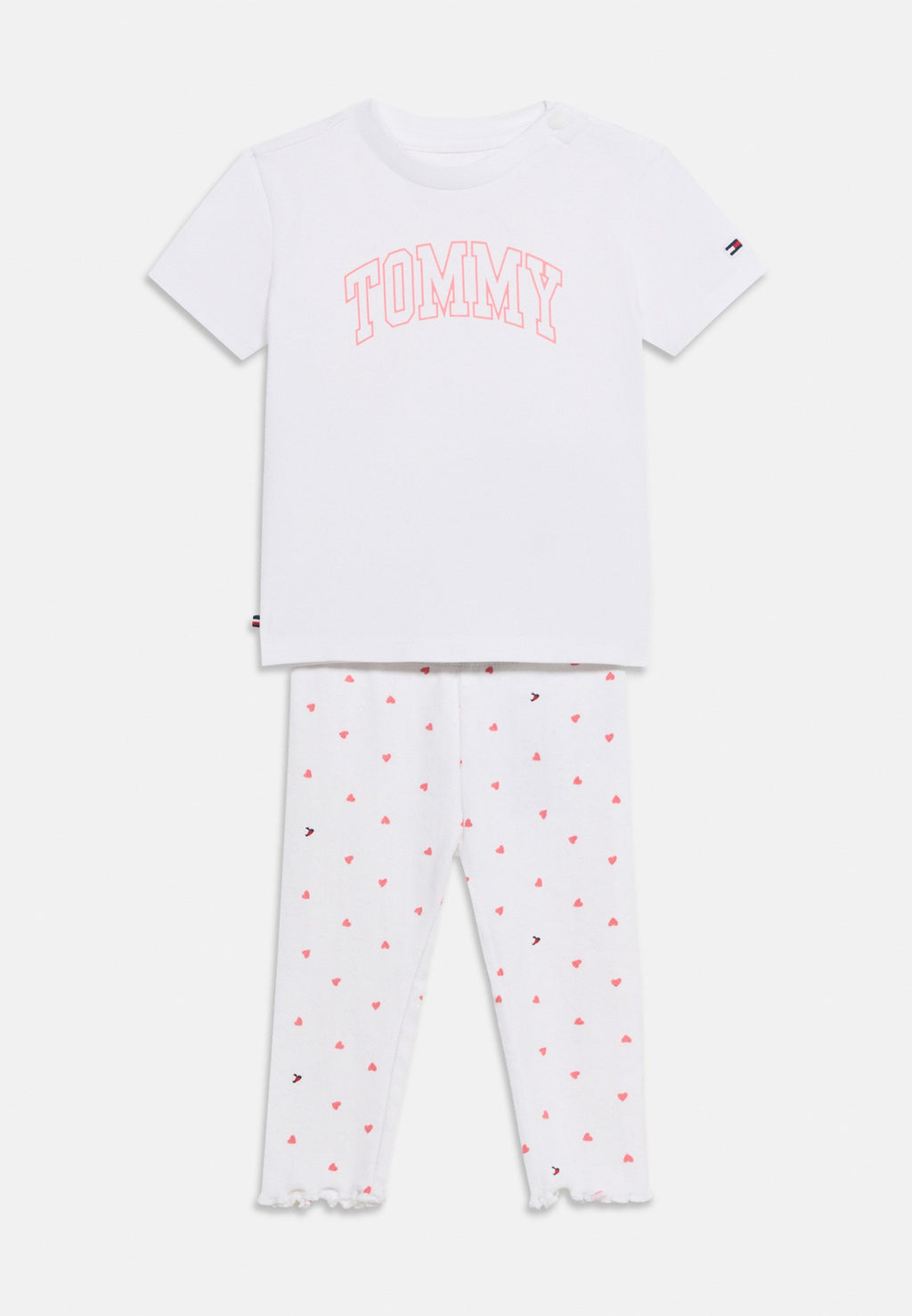 PRINT POINTELLE JERSEY T-SHIRT AND LEGGINGS SET Media 1