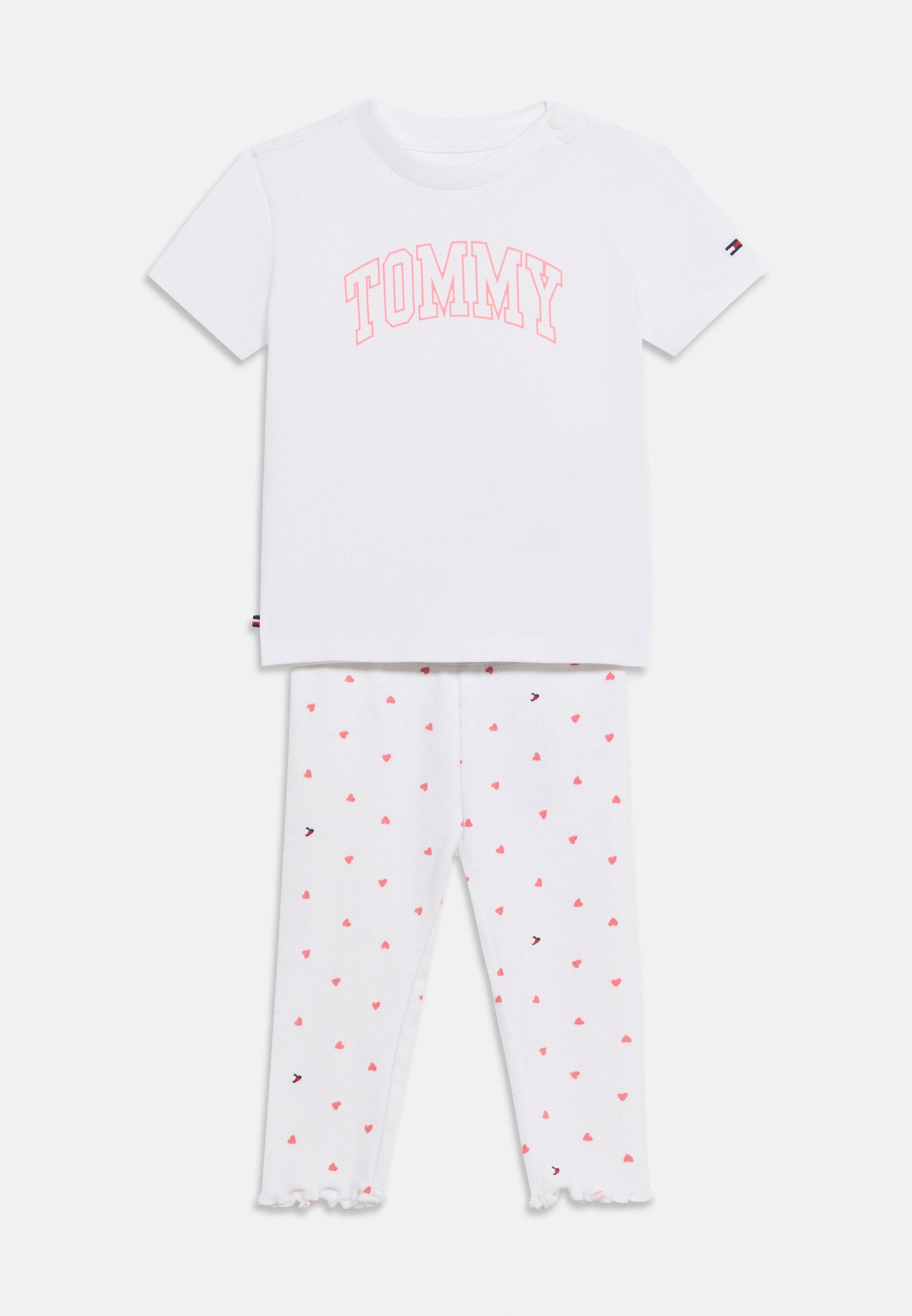 PRINT POINTELLE JERSEY T-SHIRT AND LEGGINGS SET Media 1