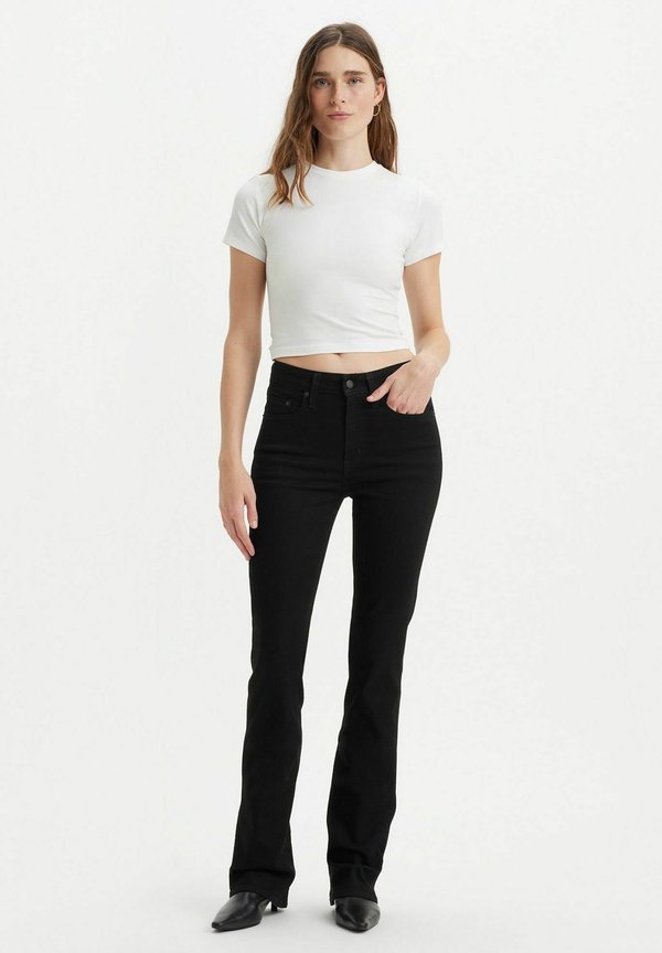 Levi's® 725® HIGH RISE BOOTCUT - Bootcut jeans - mottled black