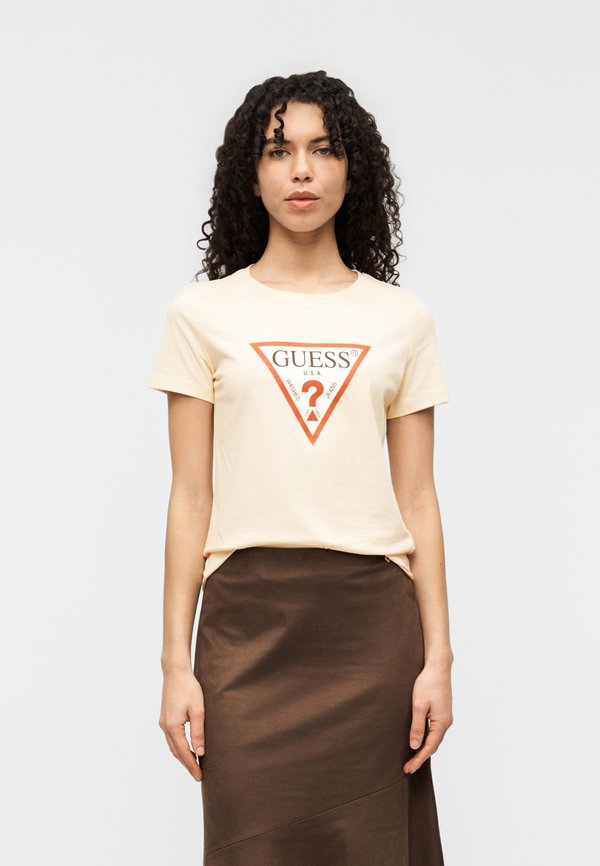 Guess ORIGINAL TEE - Print T-shirt - cosmic vanilla