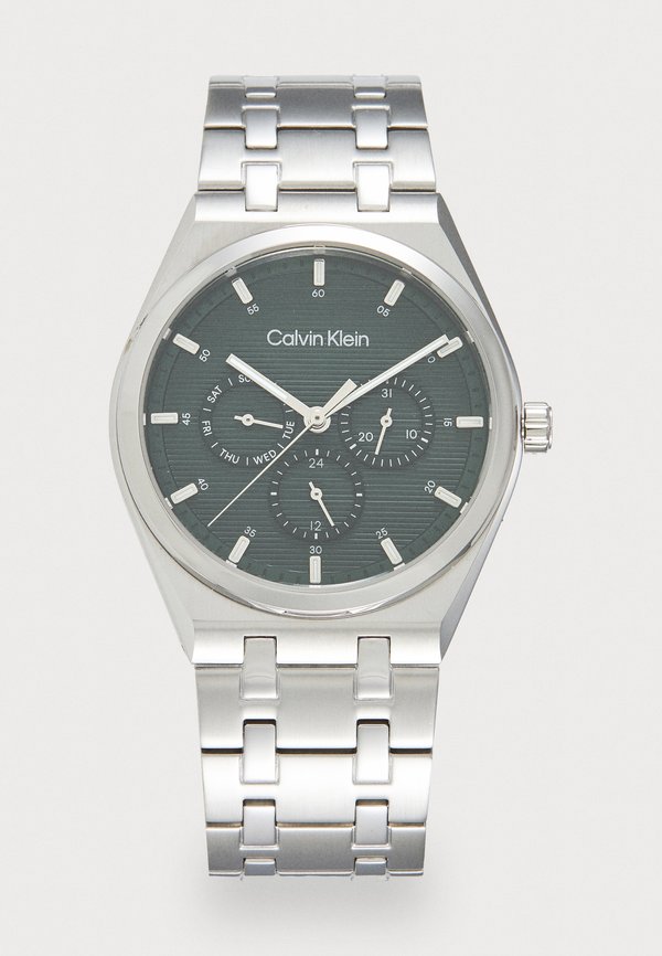 Calvin Klein MOTION - Watch - silver-coloured/green