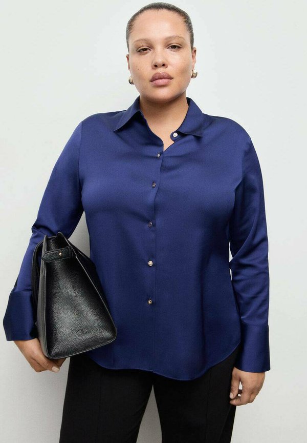 Mango Button-down blouse - dark blue