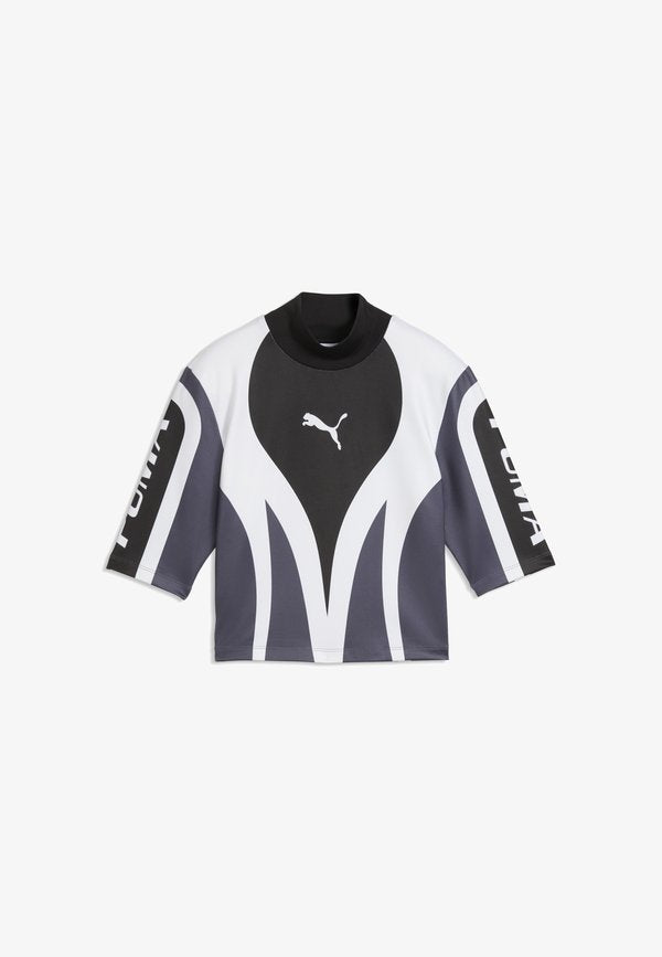 Puma FUTURE.PUMA.ARCHIVE MOTO TOP - Print T-shirt - black