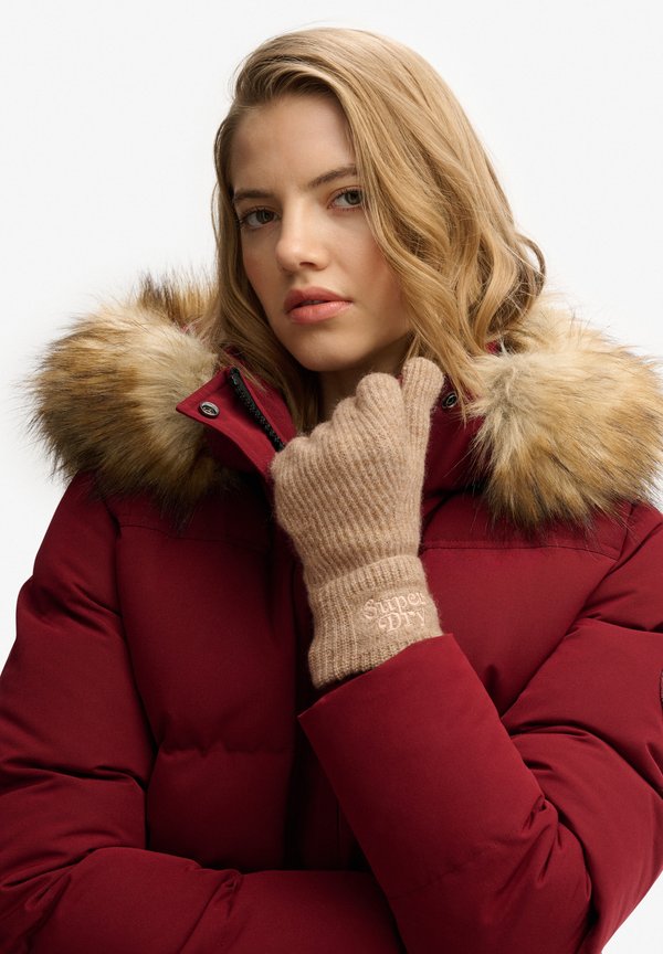 Superdry & Co SOFT - Gloves - toasted coconut brown