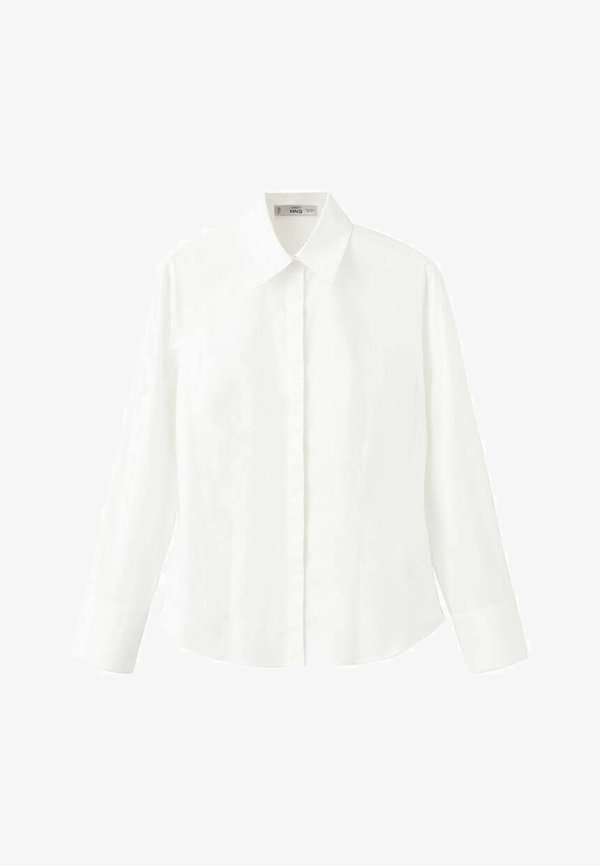 Mango Button-down blouse - white