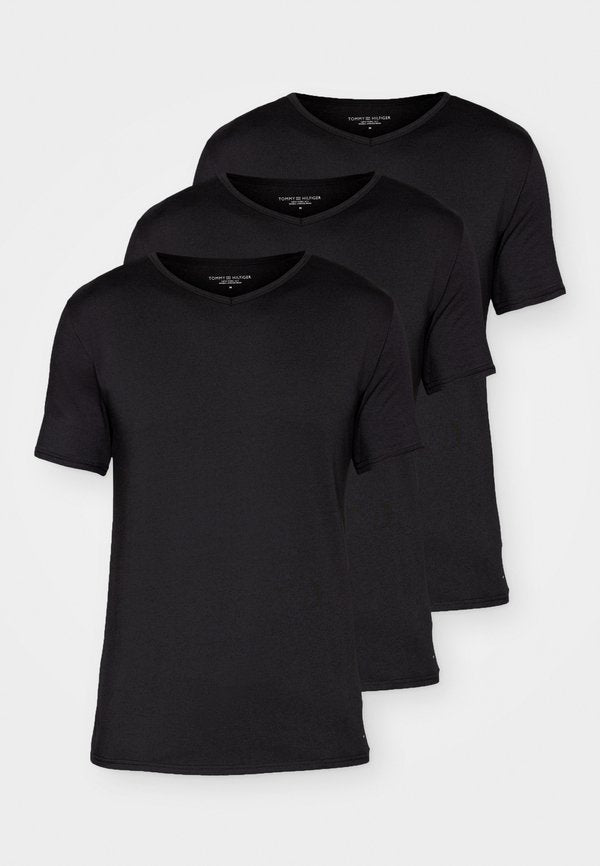 Tommy Hilfiger TEE 3 PACK - Undershirt - black