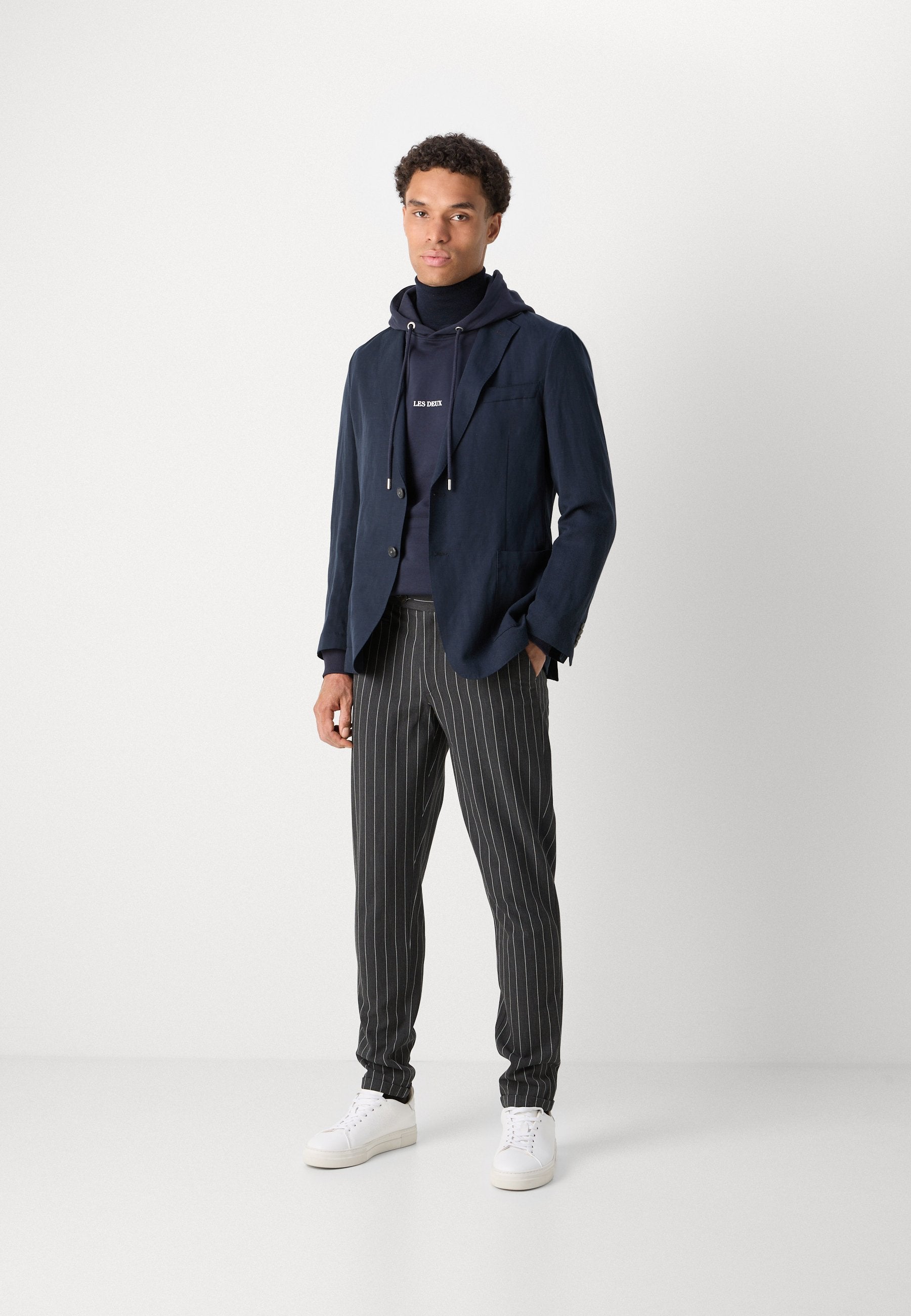 Les Deux COMO PINSTRIPE MÉLANGE SUIT PANTS